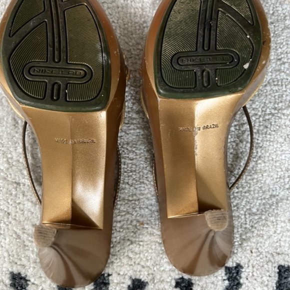 NikeLab Multistrap Sz 8 Metallic Sandals - Picture 5 of 6